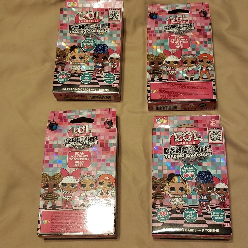 4 new L.O.L trading card boxes